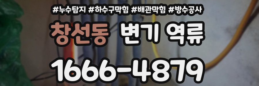 창선동 변기 역류