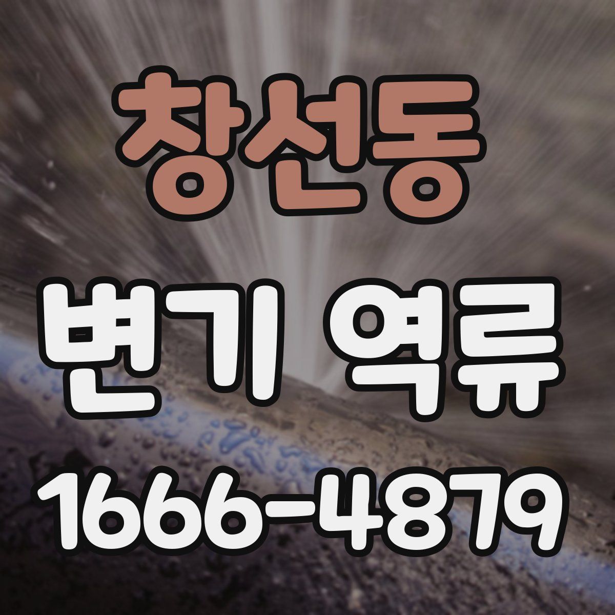 창선동 변기 역류