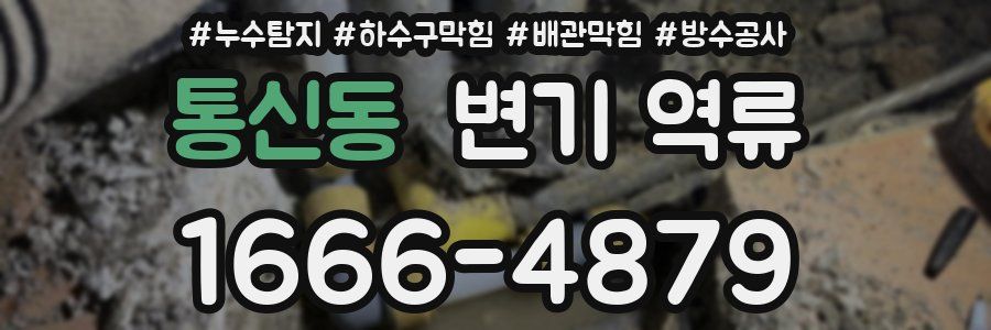 통신동 변기 역류