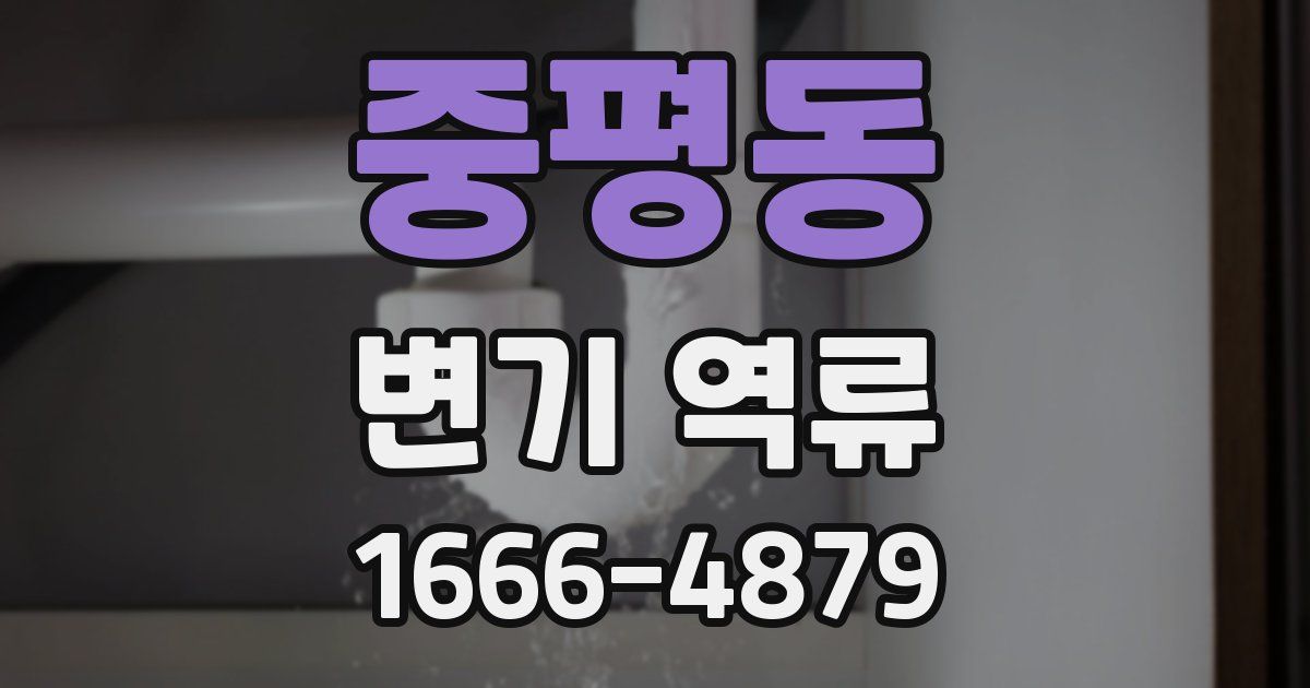 중평동 변기 역류