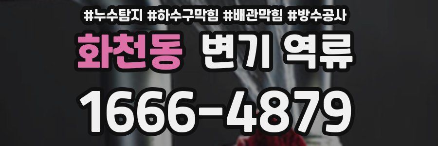 화천동 변기 역류