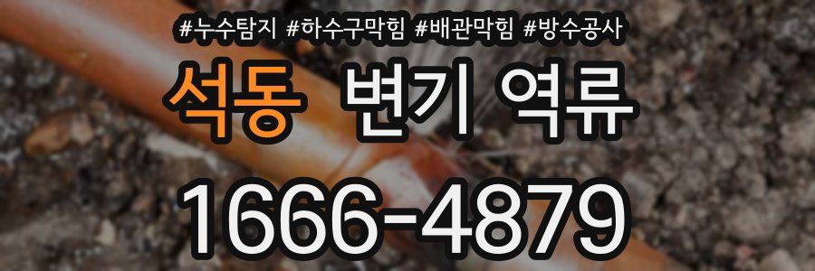 석동 변기 역류