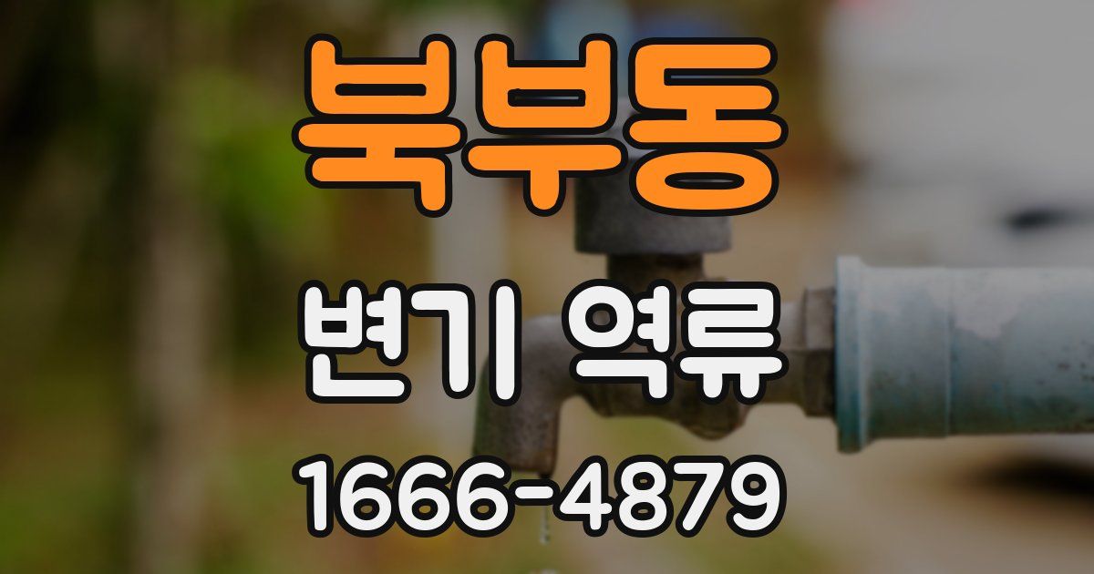 북부동 변기 역류