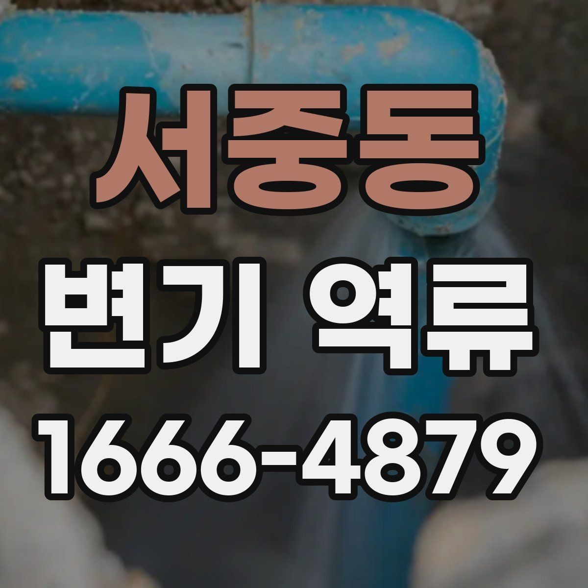 서중동 변기 역류 발생 시 청소와 점검 순서