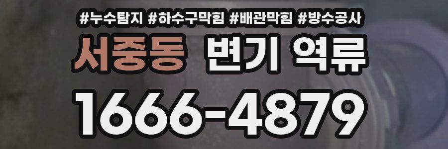 서중동 변기 역류