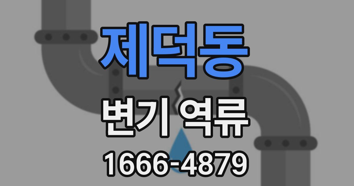 제덕동 변기 역류