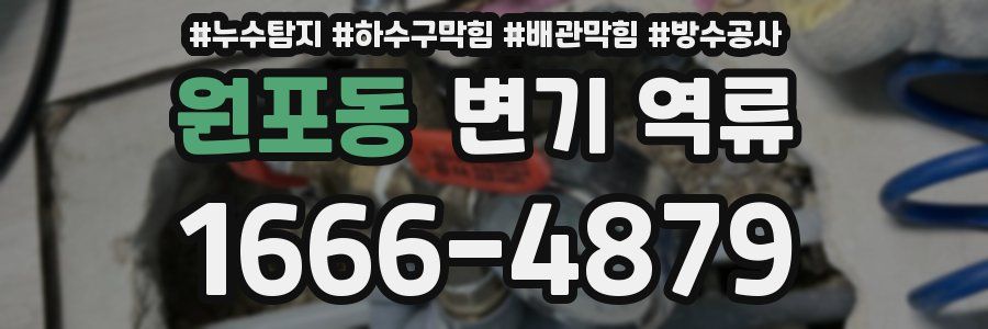원포동 변기 역류