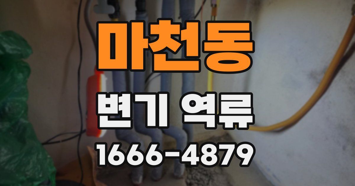 마천동 변기 역류