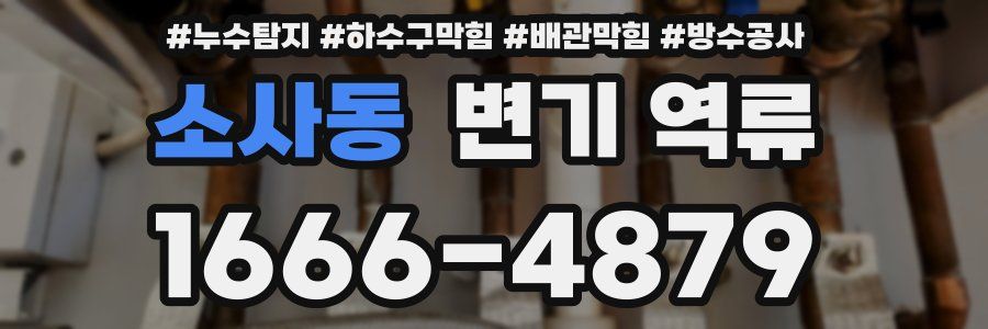 소사동 변기 역류