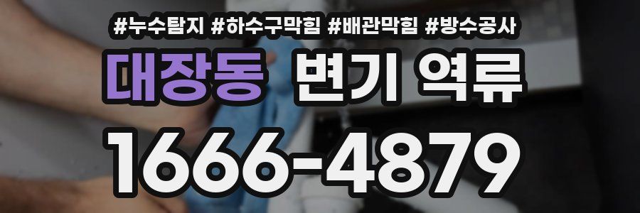 대장동 변기 역류