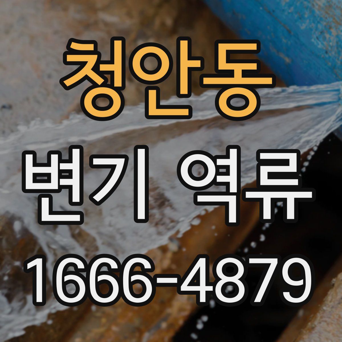 청안동 변기 역류