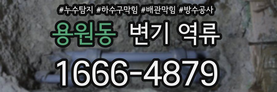 용원동 변기 역류