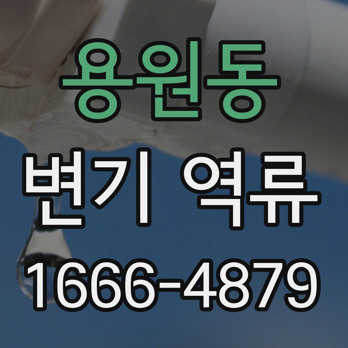 용원동 변기 역류