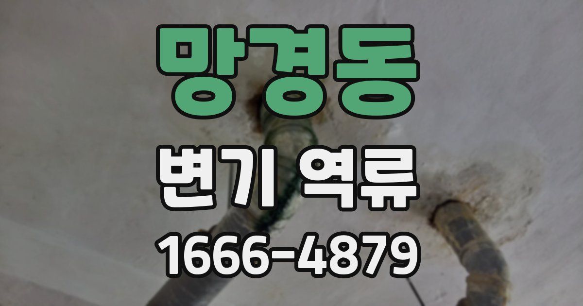 망경동 변기 역류