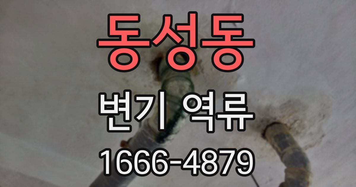 동성동 변기 역류