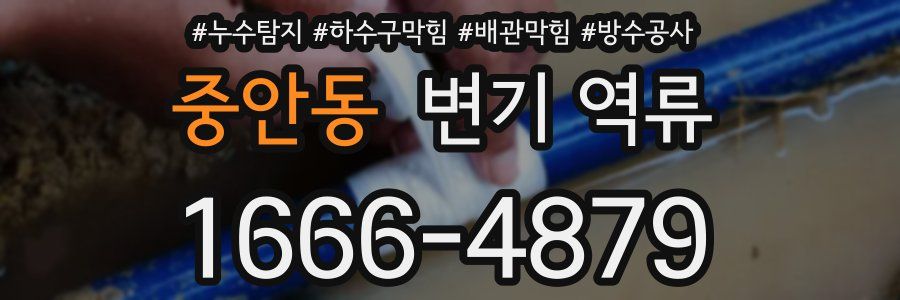 중안동 변기 역류