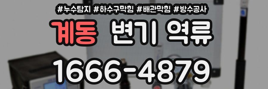 계동 변기 역류