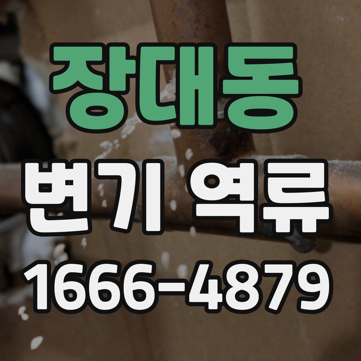장대동 변기 역류