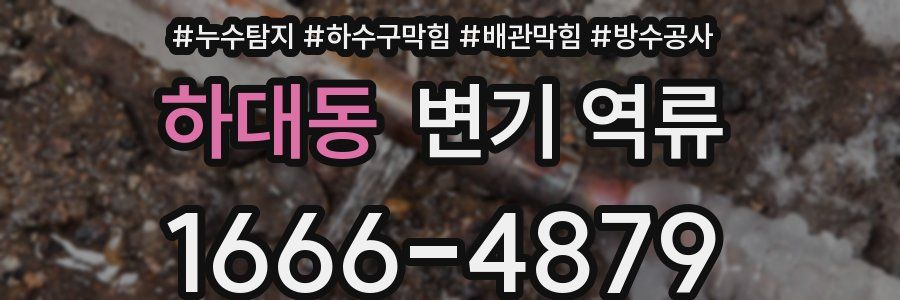 하대동 변기 역류
