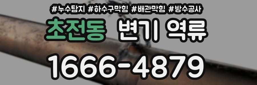 초전동 변기 역류
