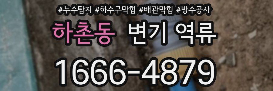하촌동 변기 역류
