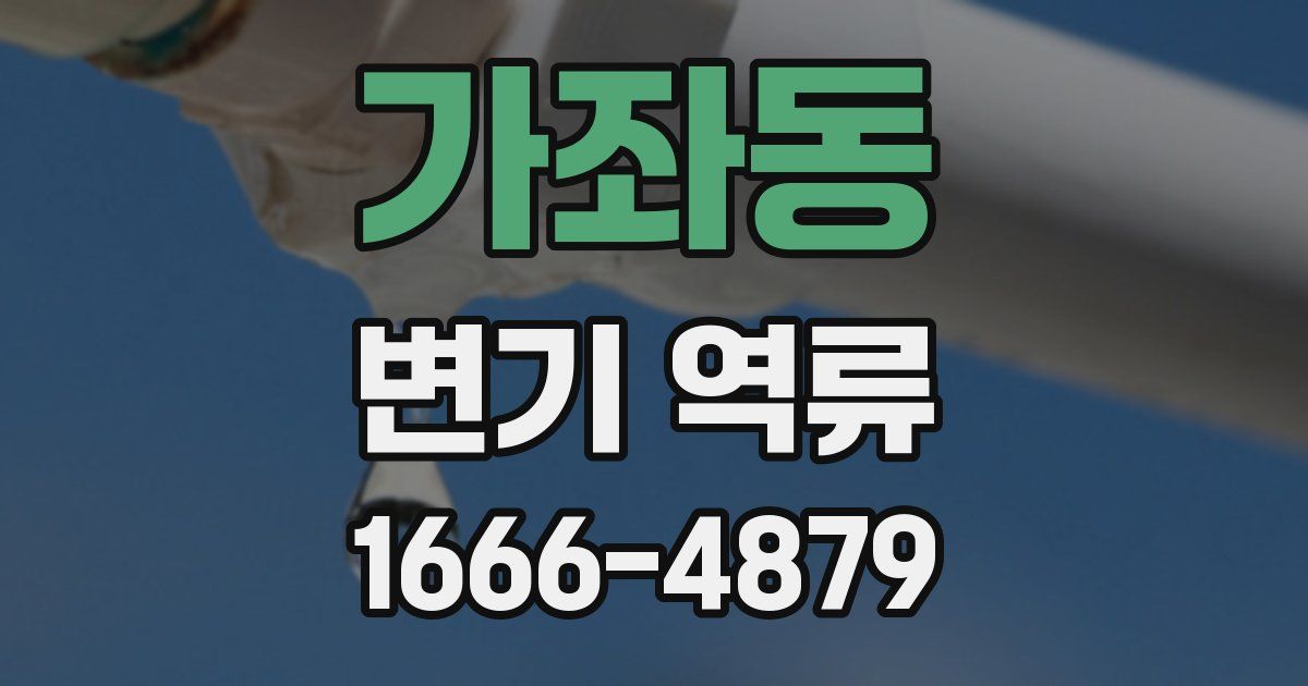 가좌동 변기 역류