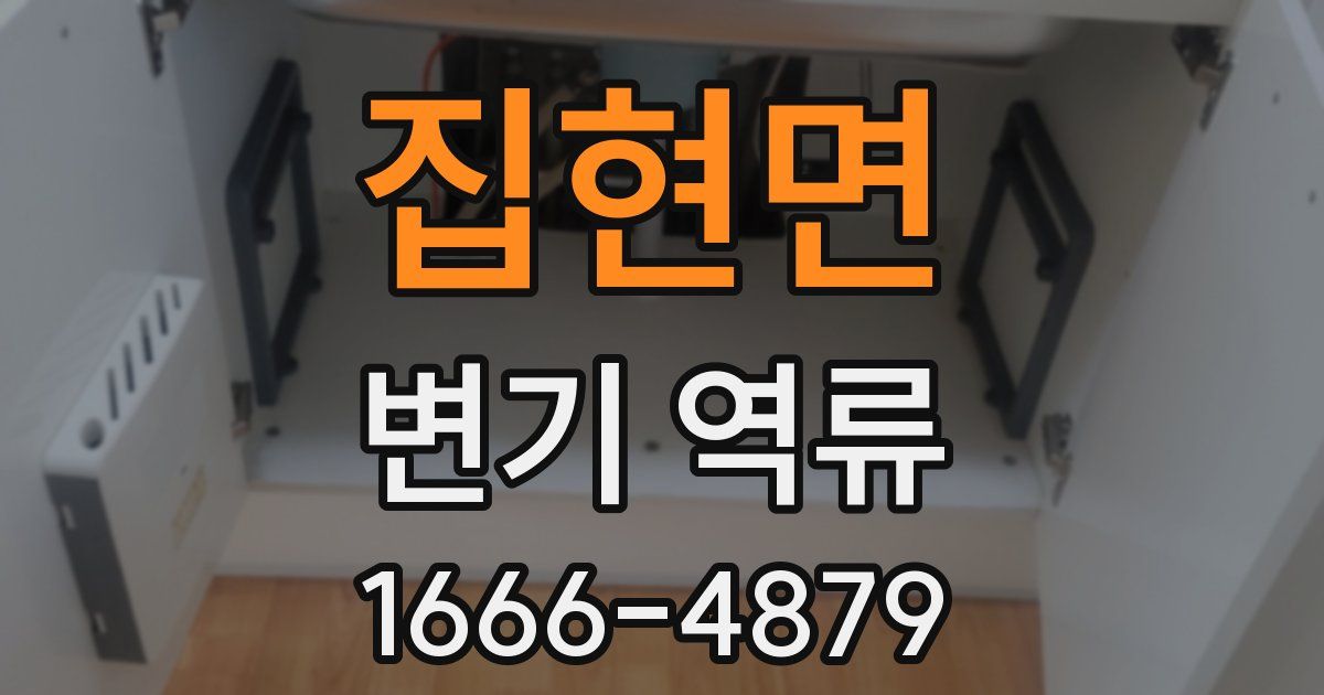 집현면 변기 역류