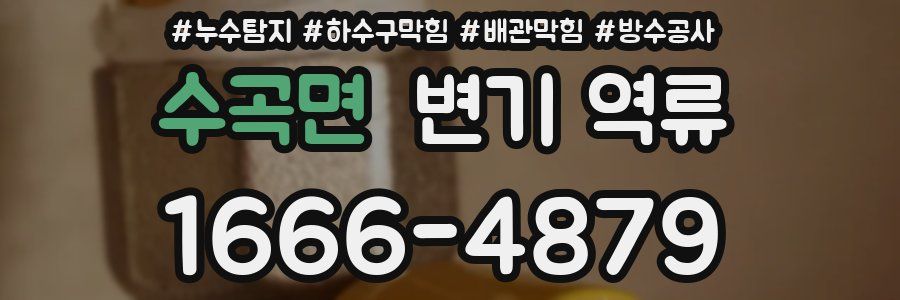 수곡면 변기 역류