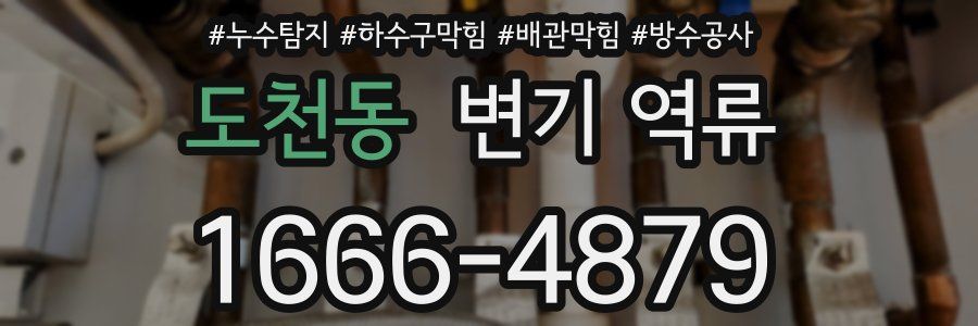 도천동 변기 역류