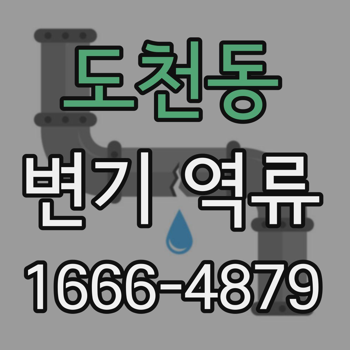 도천동 변기 역류