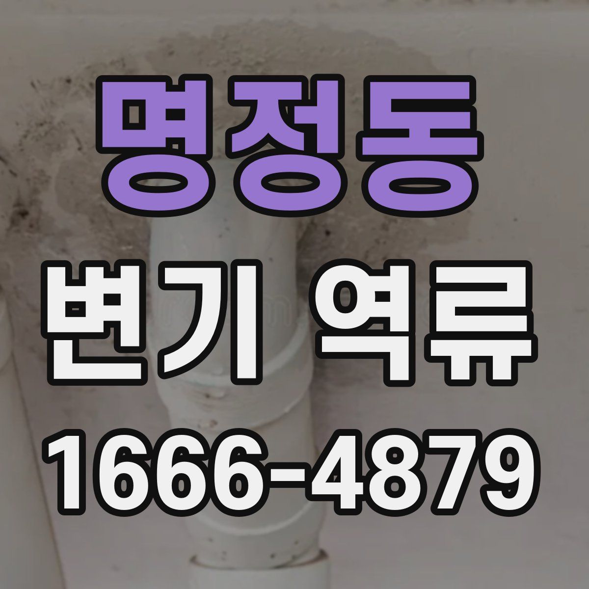 명정동 변기 역류