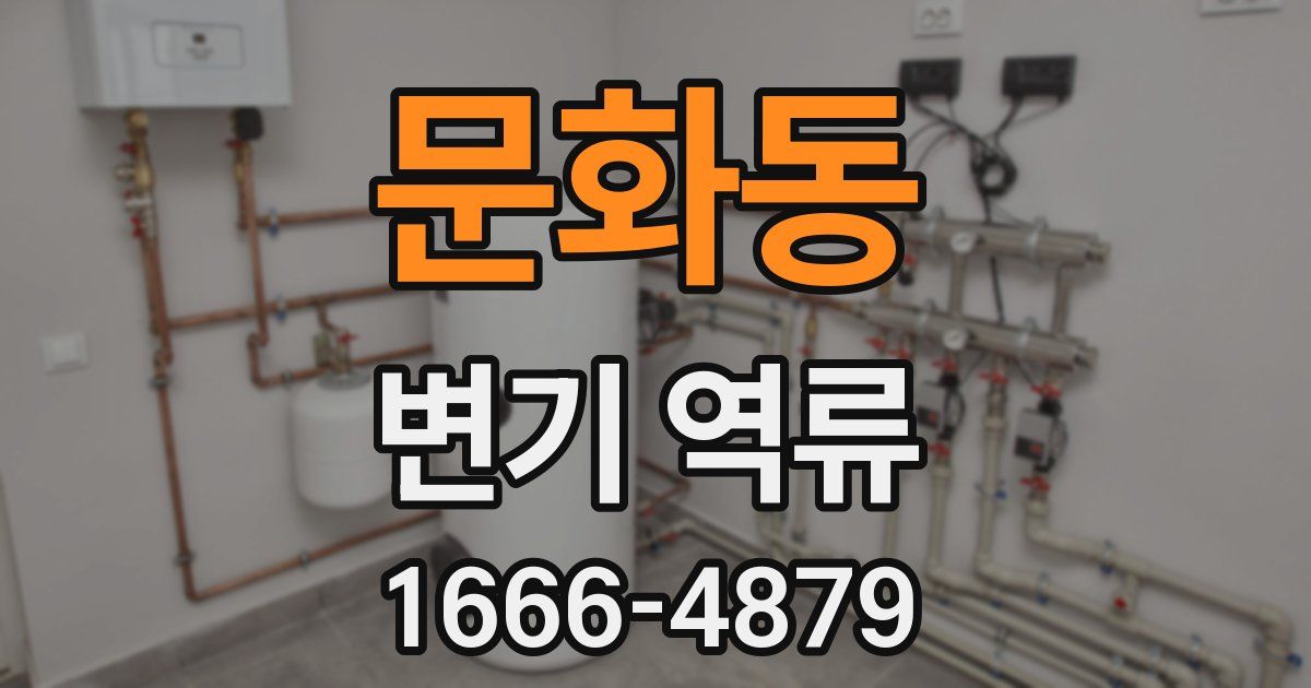 문화동 변기 역류