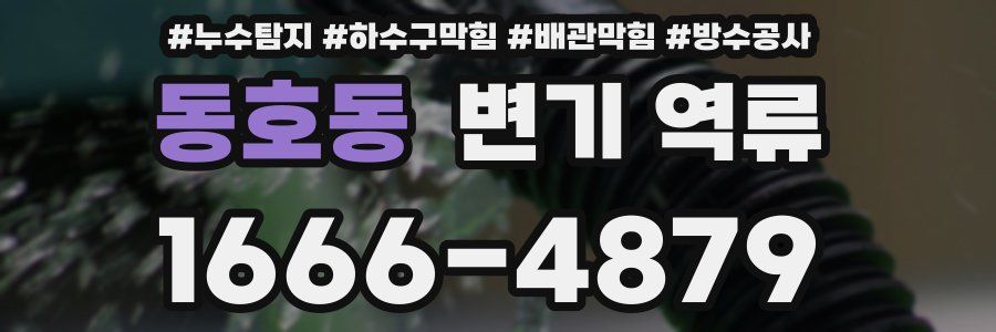 동호동 변기 역류