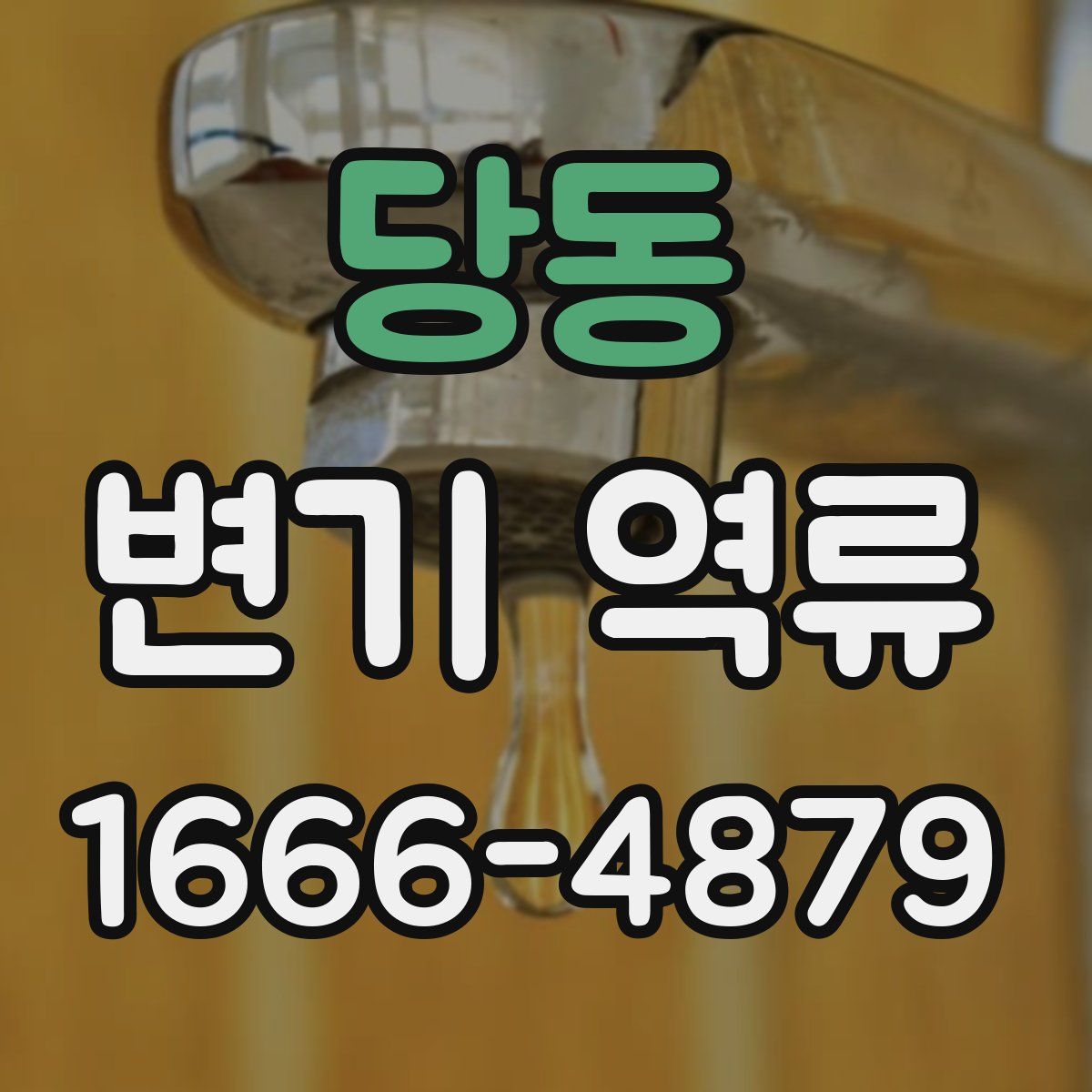 당동 변기 역류
