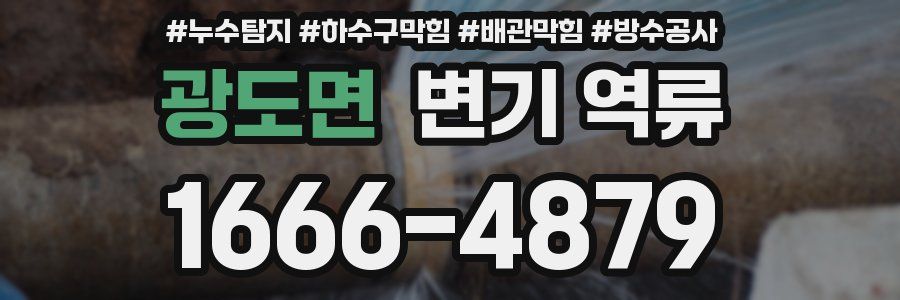 광도면 변기 역류