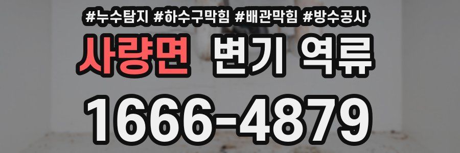사량면 변기 역류