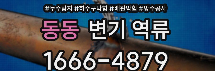 동동 변기 역류