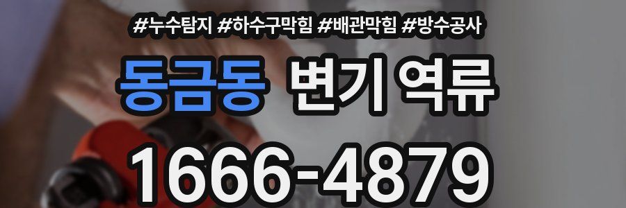 동금동 변기 역류