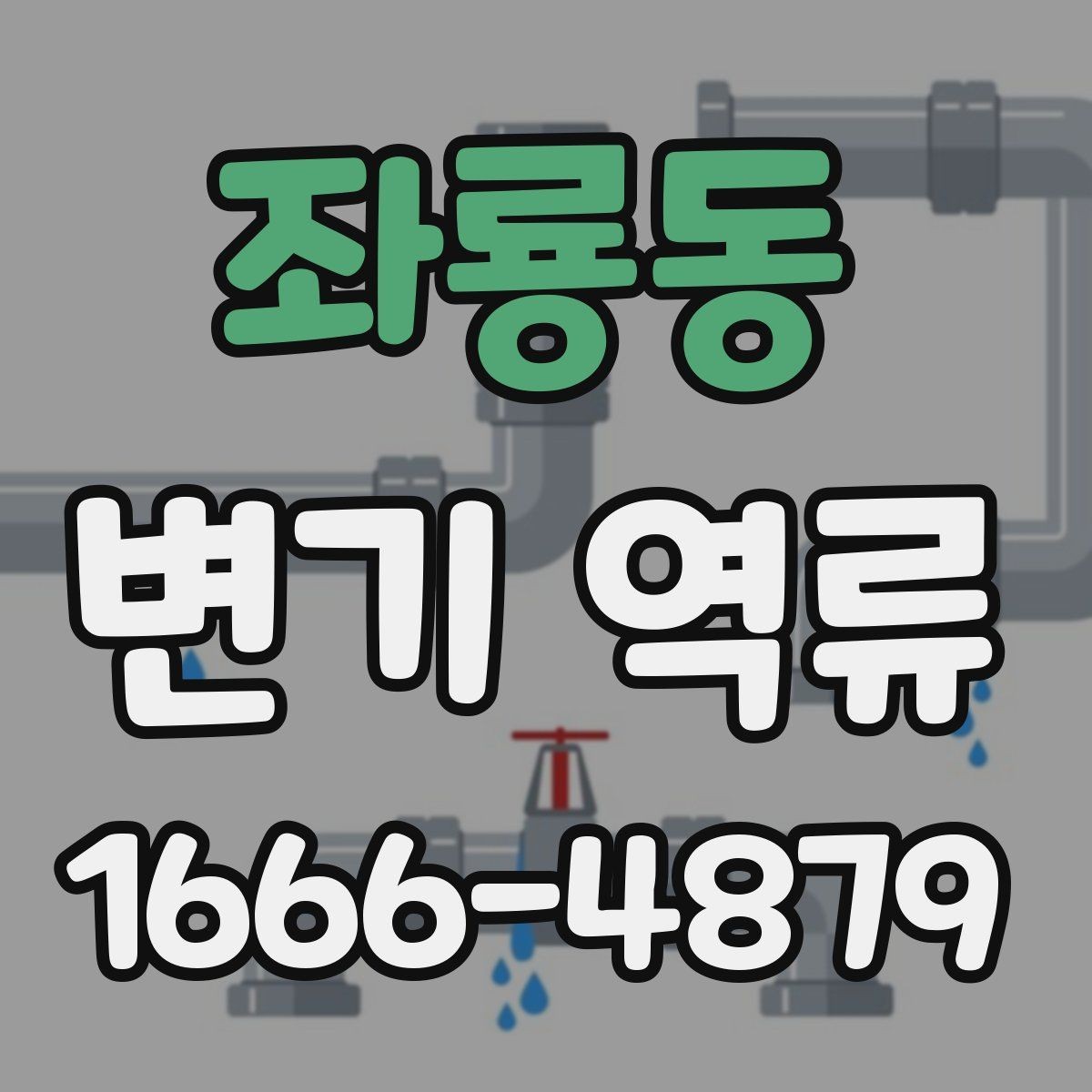 좌룡동 변기 역류 물이 천천히 빠질 때 체크할 곳