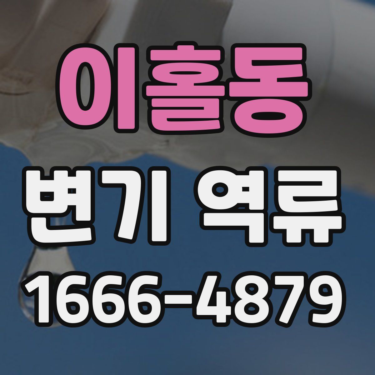 이홀동 변기 역류