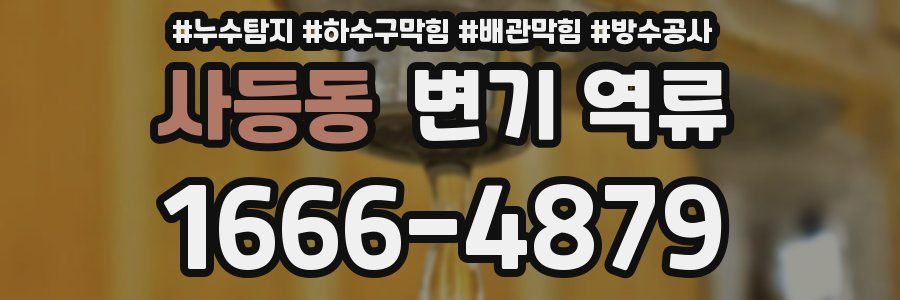 사등동 변기 역류