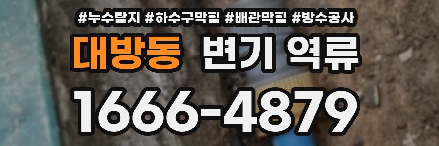 대방동 변기 역류