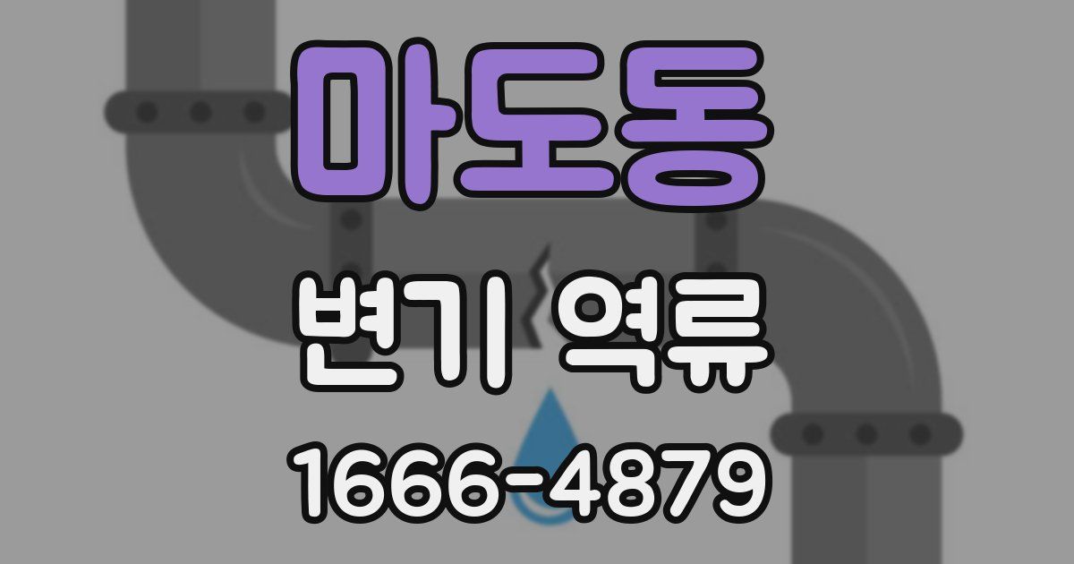 마도동 변기 역류