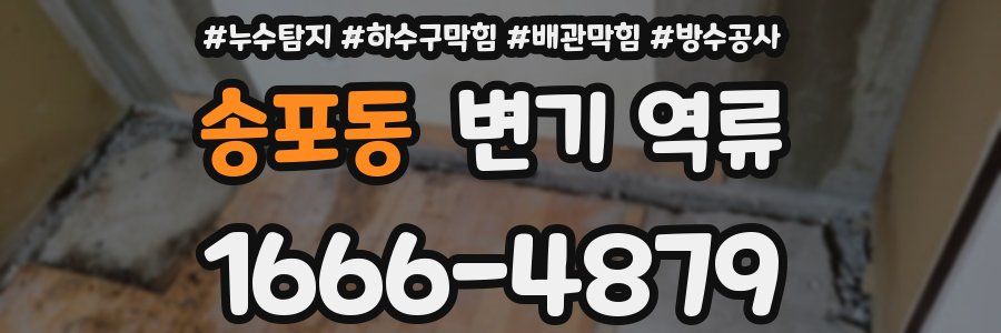 송포동 변기 역류