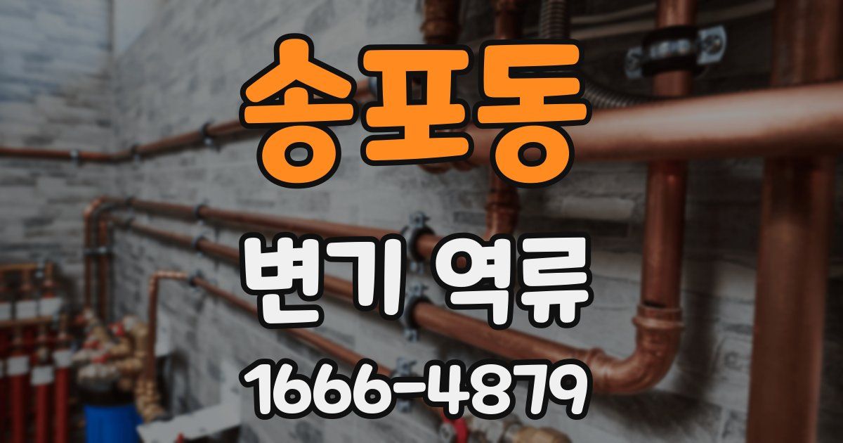 송포동 변기 역류