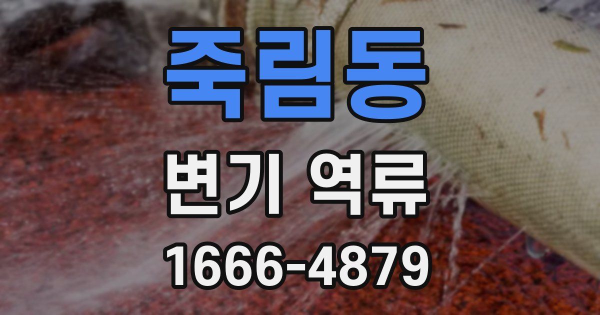 죽림동 변기 역류