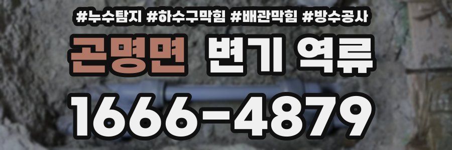 곤명면 변기 역류