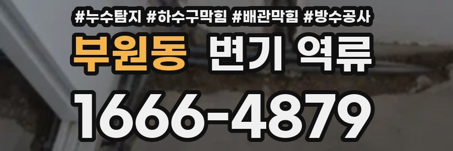 부원동 변기 역류