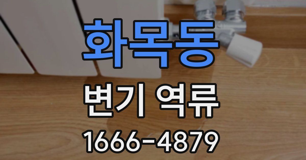 화목동 변기 역류