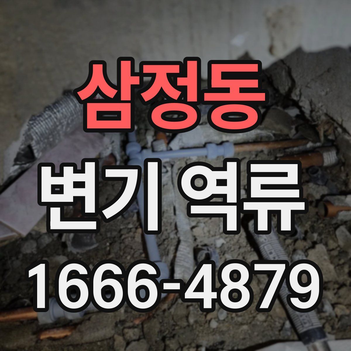 삼정동 변기 역류